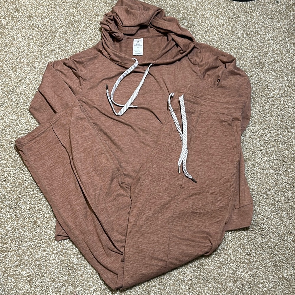 Burnt orange matching sweat set